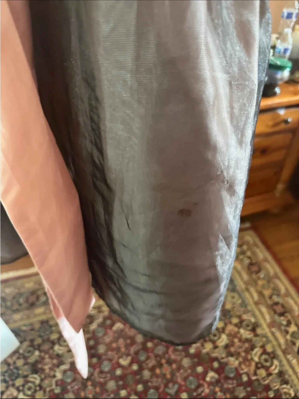 Juicy Couture Black Velvet & Pink Sash Party Dress with Shimmery Skirt